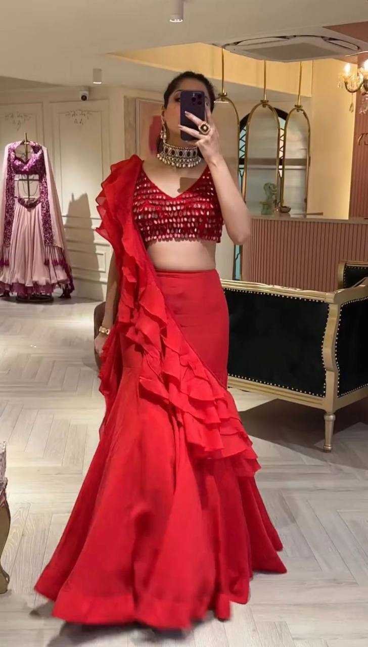 YNF FAUX GEORGETTE RIN169 6468 WHOLESALE LEHENGAS MANUFACTURER