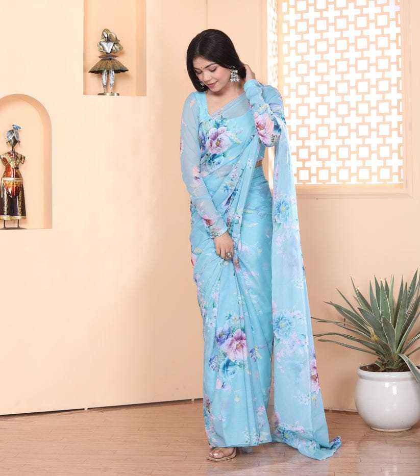 YNF GEORGETTE SRI 253 WHOLESALE SAREES MANUFACTURER  