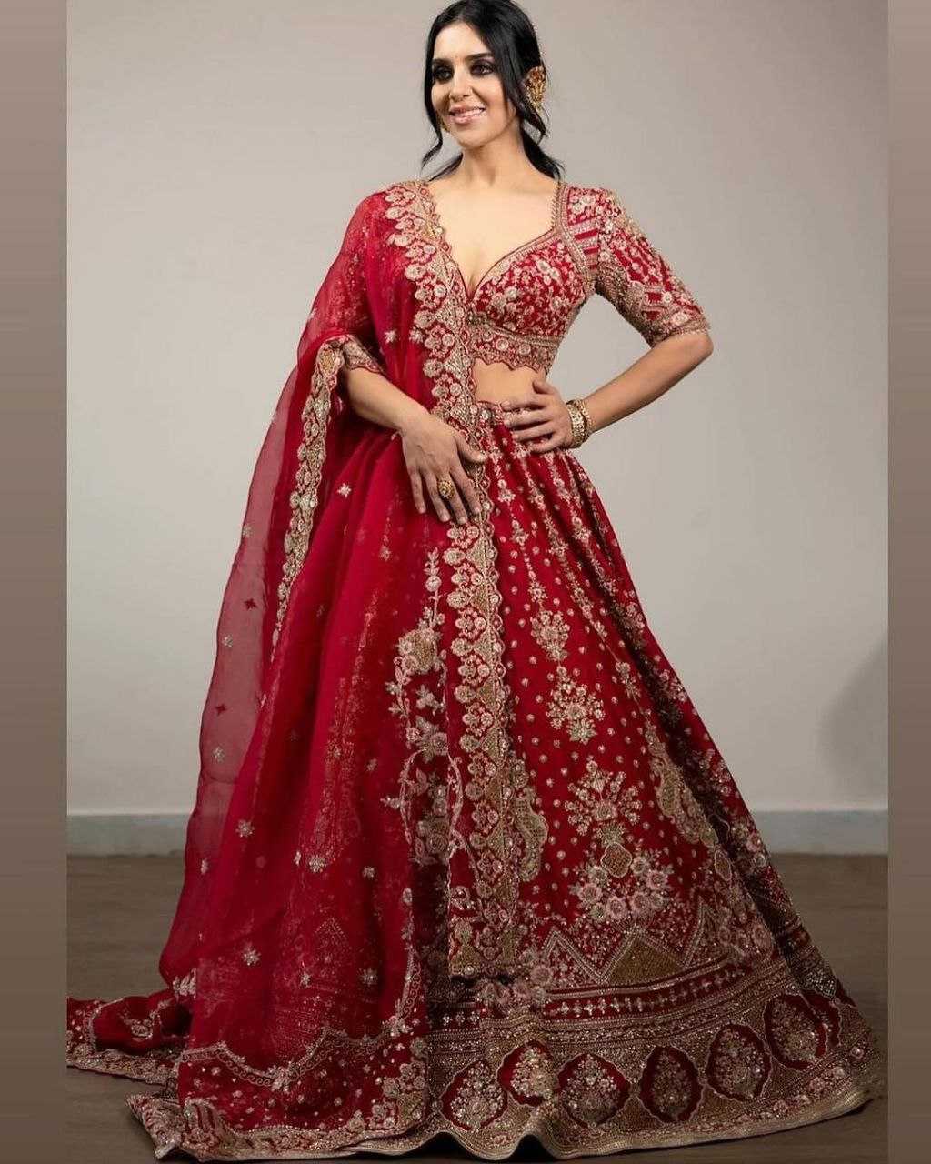 YNF MALAY SATIN SILK RHC 942 WHOLESALE LEHENGAS MANUFACTURER