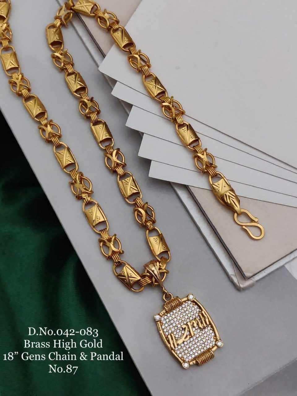 YNF BRASS D48 MENS JEWELLERY WHOLESALE MEN CHAINS WITH PENDANTS MANUFACTURER