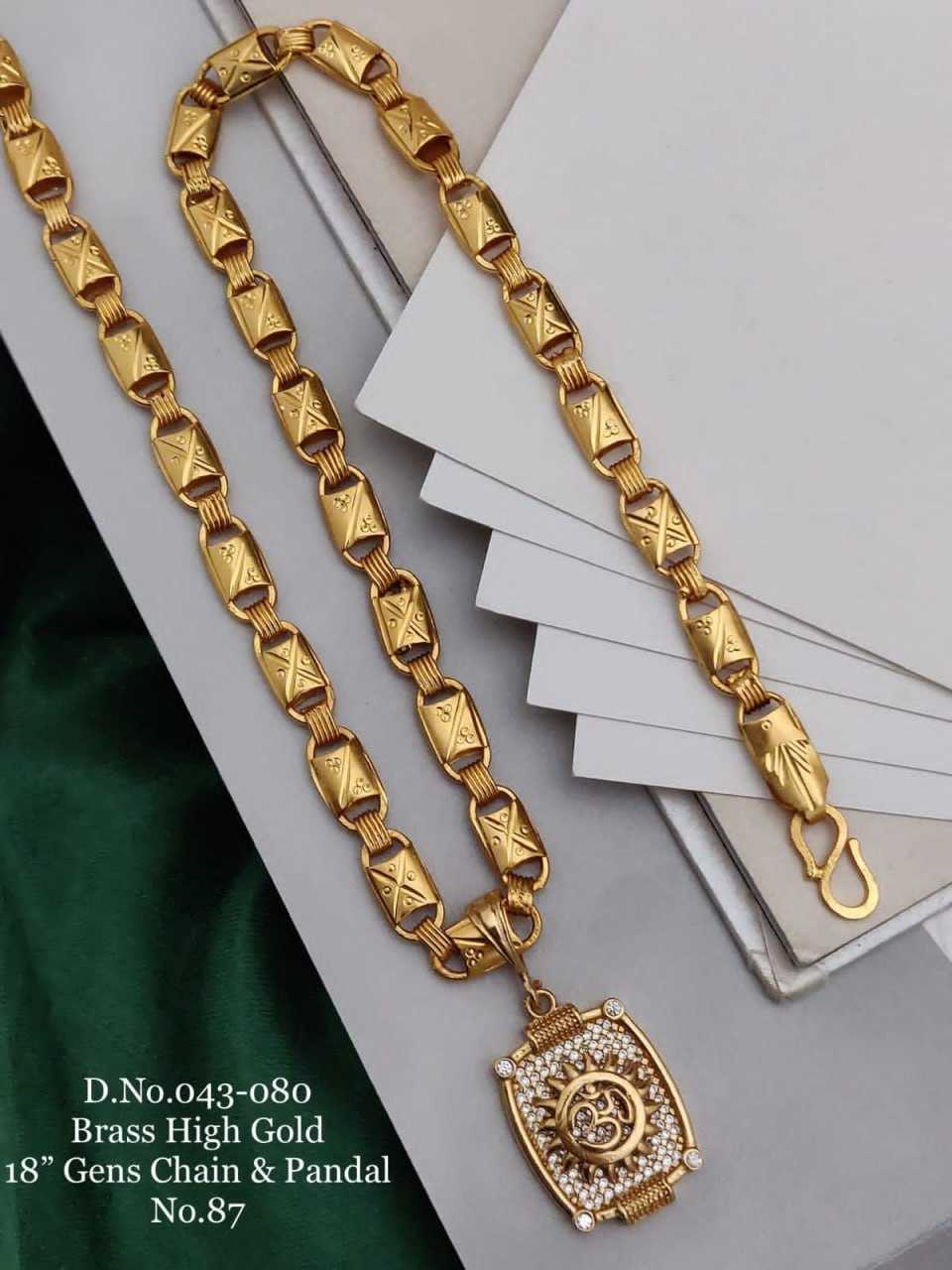 YNF BRASS D62 MENS JEWELLERY WHOLESALE MEN CHAINS WITH PENDANTS MANUFACTURER