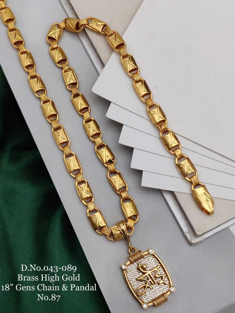 YNF BRASS D65 MENS JEWELLERY WHOLESALE MEN CHAINS WITH PENDANTS MANUFACTURER