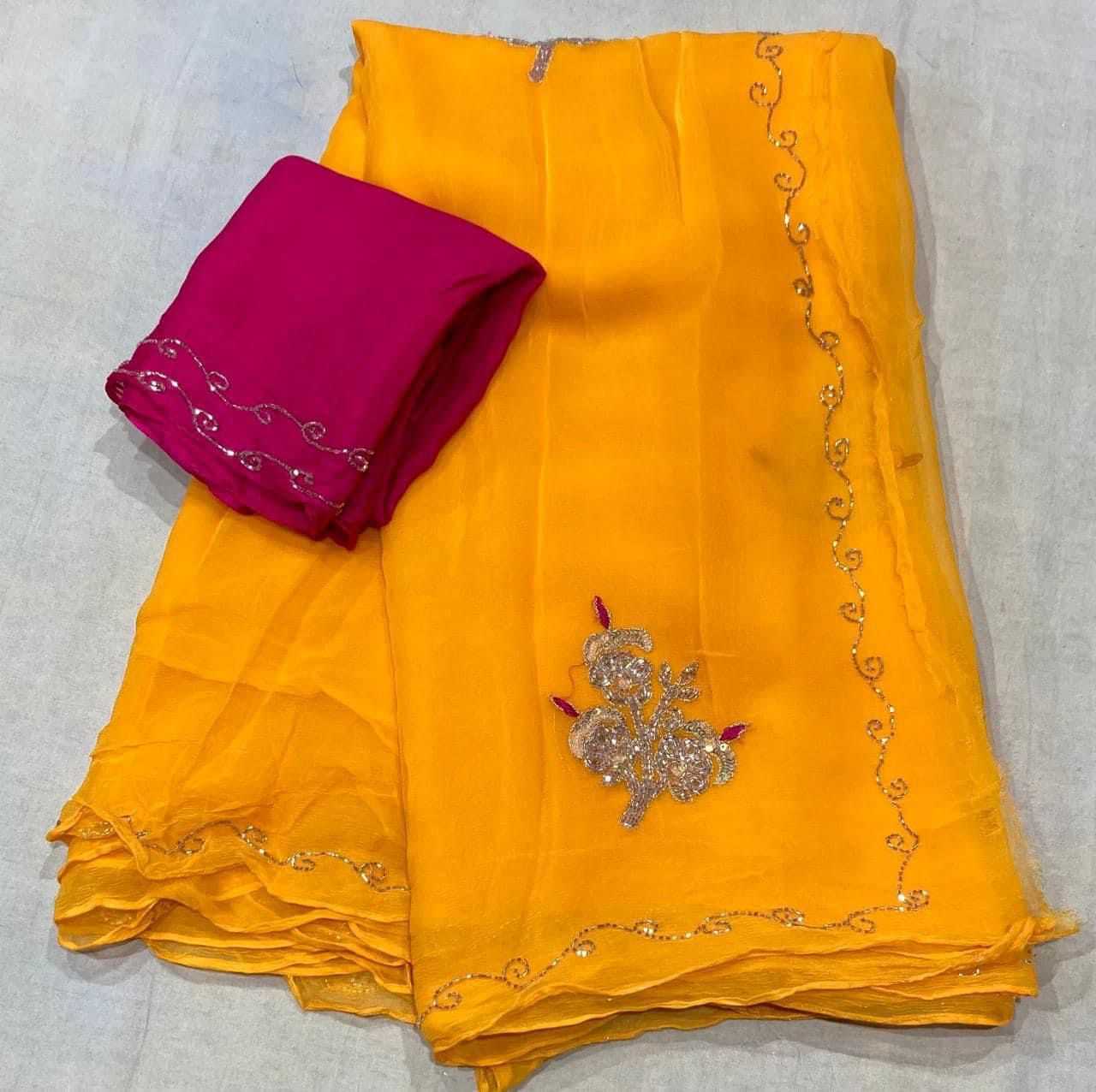 YNF CHIFFON NSD SHOPPING SAREES WHOLESALE CHIFFON LADIES INDIAN SAREES MANUFACTURER