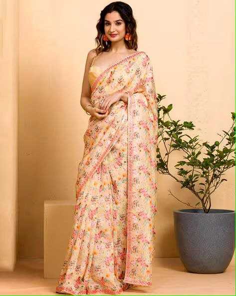 YNF CHINON SILK RVT 604 SAREES WHOLESALE PRINTED LADIES FANCY SAREES MANUFACTURER   