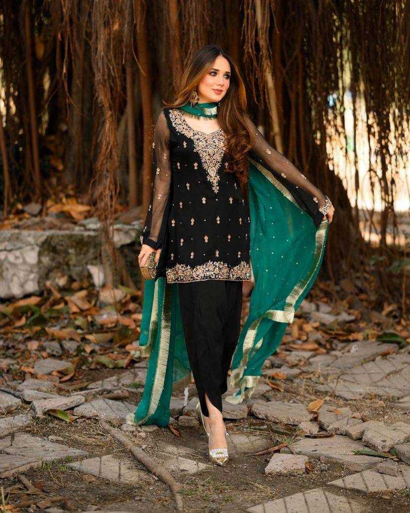 YNF GEORGETTE RLCV 1284 SUITS & DRESSES WHOLESALE LADIES PATIALA EMBROIDERY SUITS MANUFACTURER