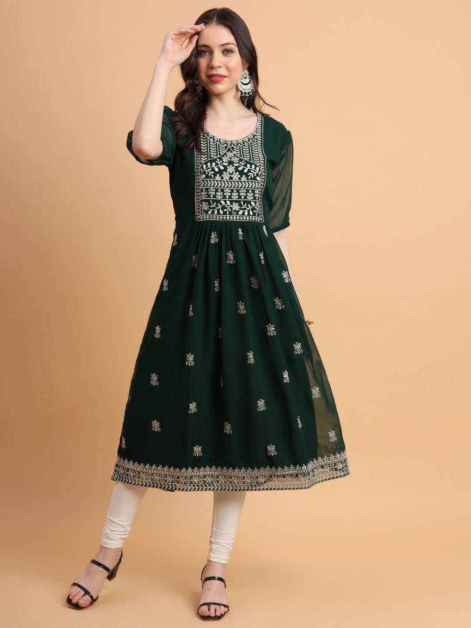 YNF GEORGETTE RVL BRAHMASTRA8 KURTIS WHOLESALE CASUAL LONG KURTIS MANUFACTURER     