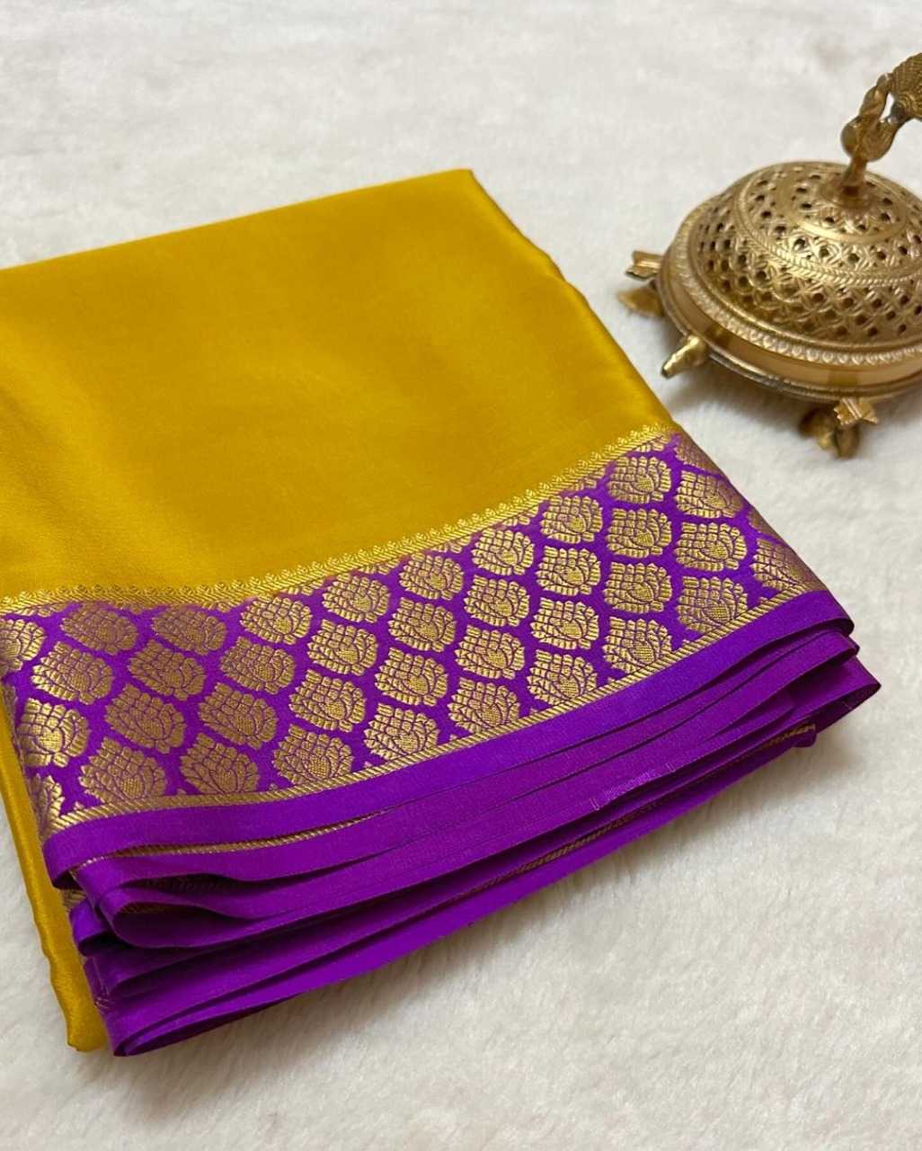 YNF MYSORE SILK RRW SEMI SAREES WHOLESALE MYSORE SILK GADWAL SOFT SILK SAREES MANUFACTURER