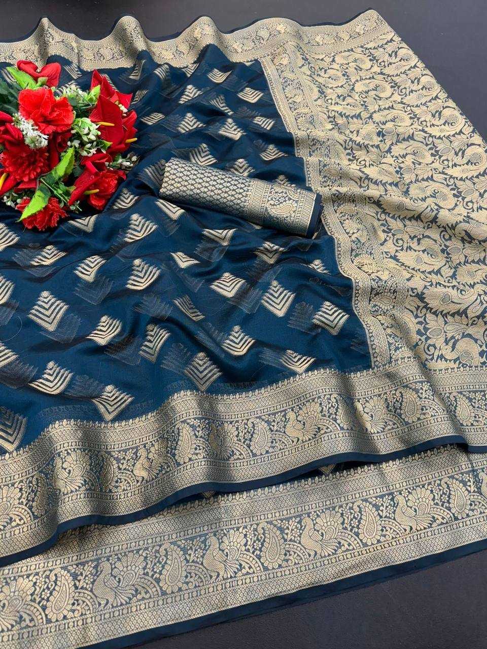 YNF ORGANZA SILK RSF 731 SAREES WHOLESALE ORGANZA INDIAN LADIES SAREES MANUFACTURER