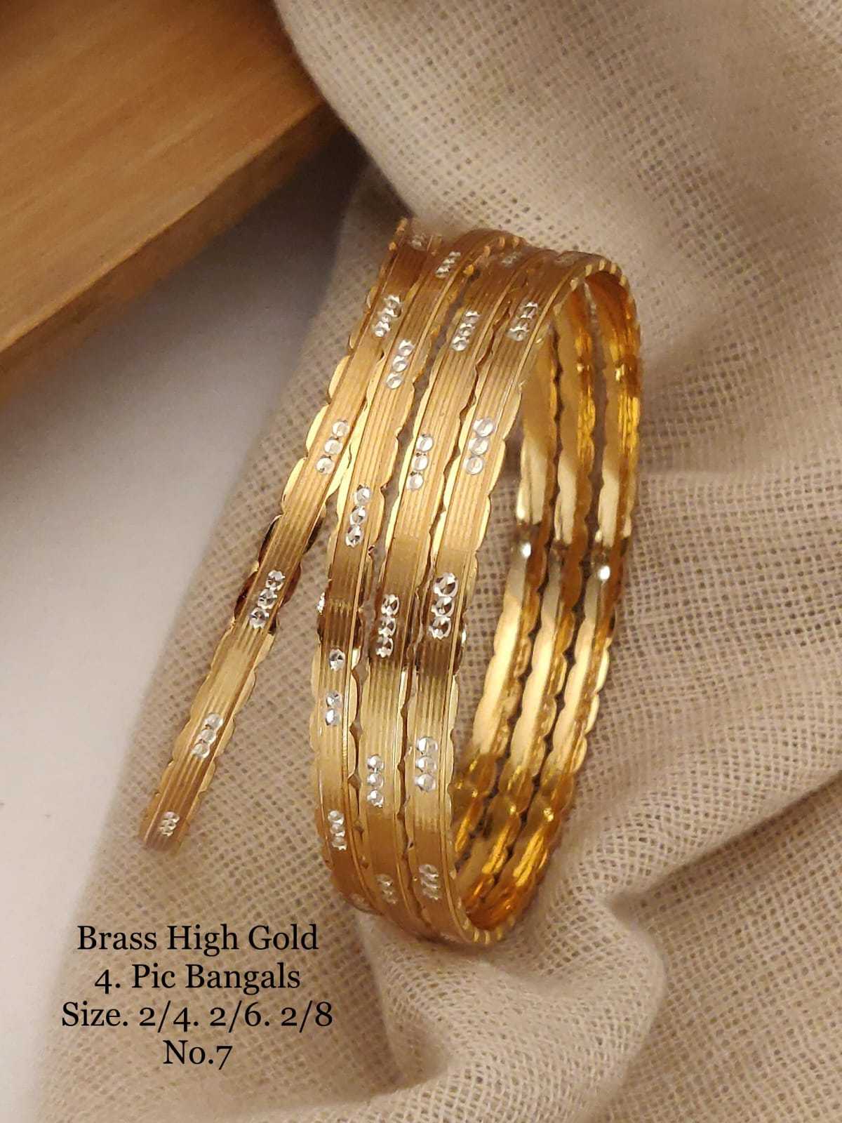 YNF BRASS  38A WOMENS JEWELLERY WHOLESALE BRASS GOLD BANGLES MANUFACTURER 