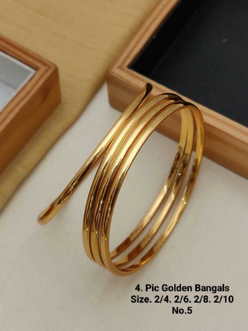 YNF BRASS  53A WOMENS JEWELLERY WHOLESALE BRASS GOLD BANGLES MANUFACTURER 