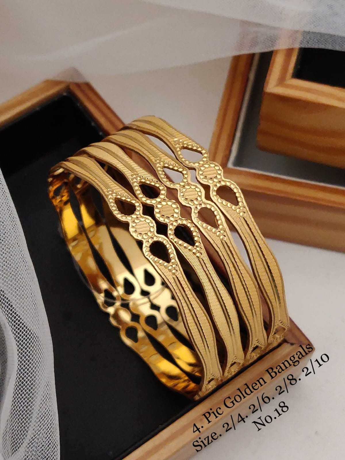 YNF BRASS  57A WOMENS JEWELLERY WHOLESALE BRASS GOLD BANGLES MANUFACTURER 