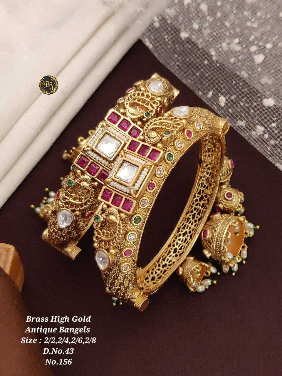 YNF BRASS BANGLES24 WOMENS JEWELLREY WHOLESALE RAJWADI BANGLES MANUFACTURER