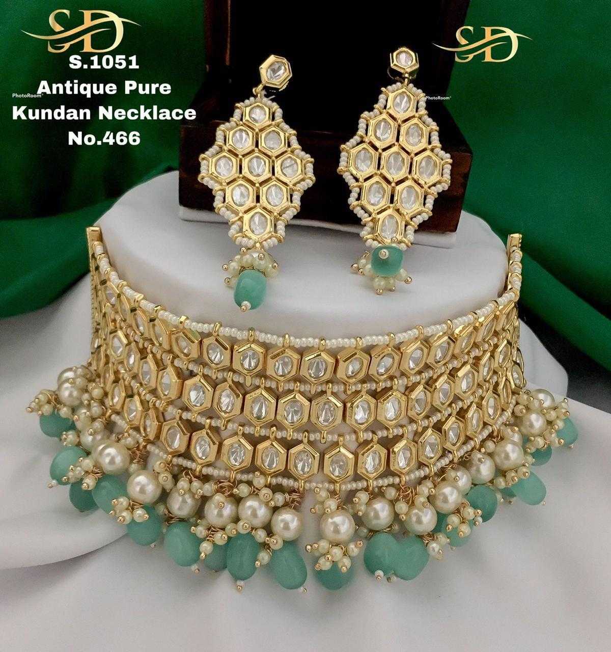 YNF BRASS KUNDAN 22 WHOLESALE KUNDAN NECKLACE SET CHOKER NECKACES MANUFACTURER