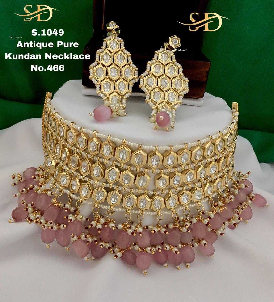 YNF BRASS KUNDAN 24 WHOLESALE KUNDAN NECKLACE SET CHOKER NECKACES MANUFACTURER