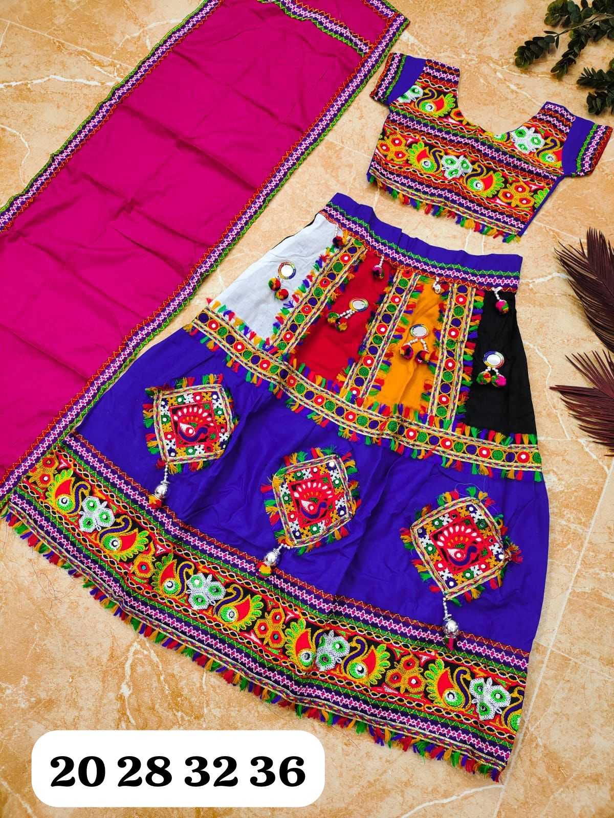 YNF COTTON REF 33 KIDS WEAR WHOLESALE KIDS LEHENGAS MANUFACTURER