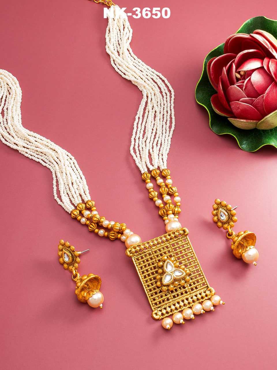 YNF FANCY MALA NECKLACES LOX 3650 WHOLESALE WOMEN JEWELLERY MANUFACTURER