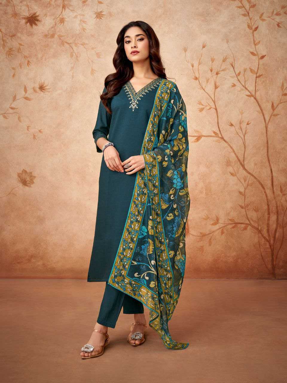 YNF HEAVY ROMAN SILK SMC MALVIKA SUITS & DRESSES WHOLESALE LADIES EMBROIDERY LADIES SALWAR SUITS MANUFACTURER