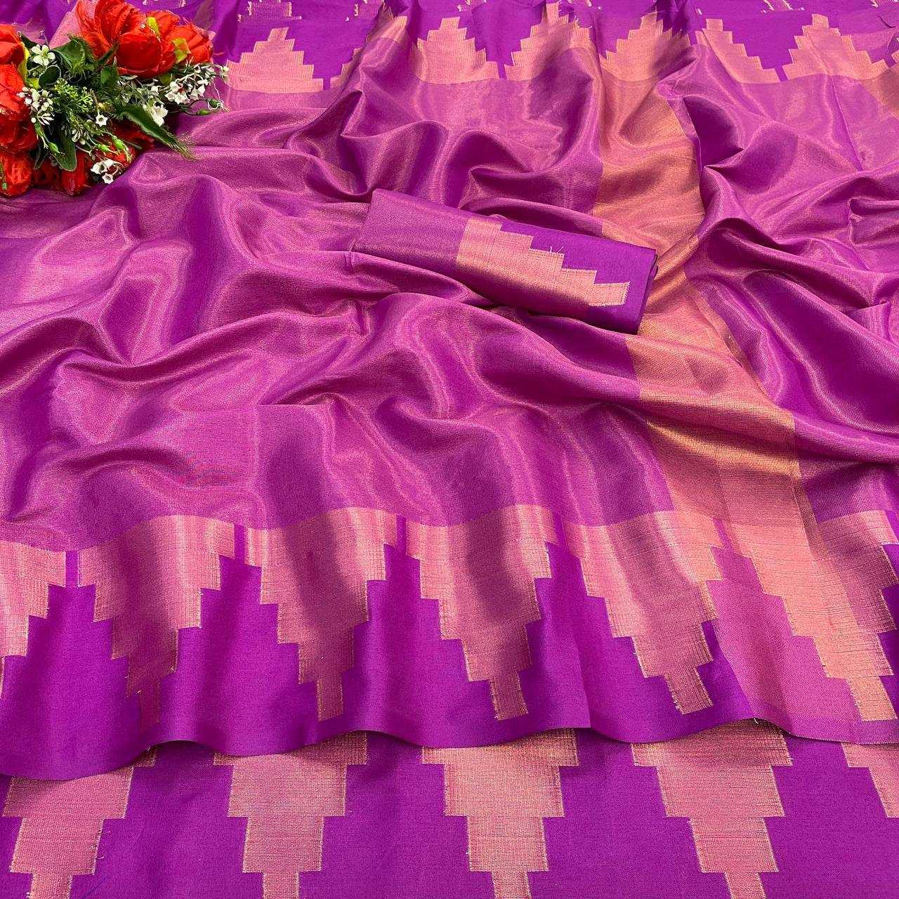 YNF KANJIVARAM SILK RVR COPPER TEMPLE-B SILK SAREES WHOLESALE KANJEEVARAM SOFT SILK TRADITIONAL SAREES MANUFACTURER