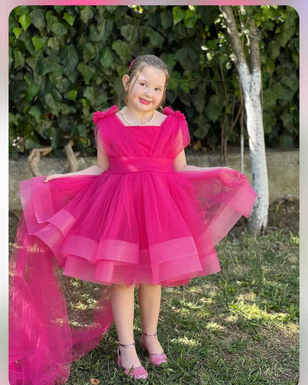 YNF NET BAB 14 KIDS WEAR WHOLESALE KIDS FROCKS MANUFACTURER 