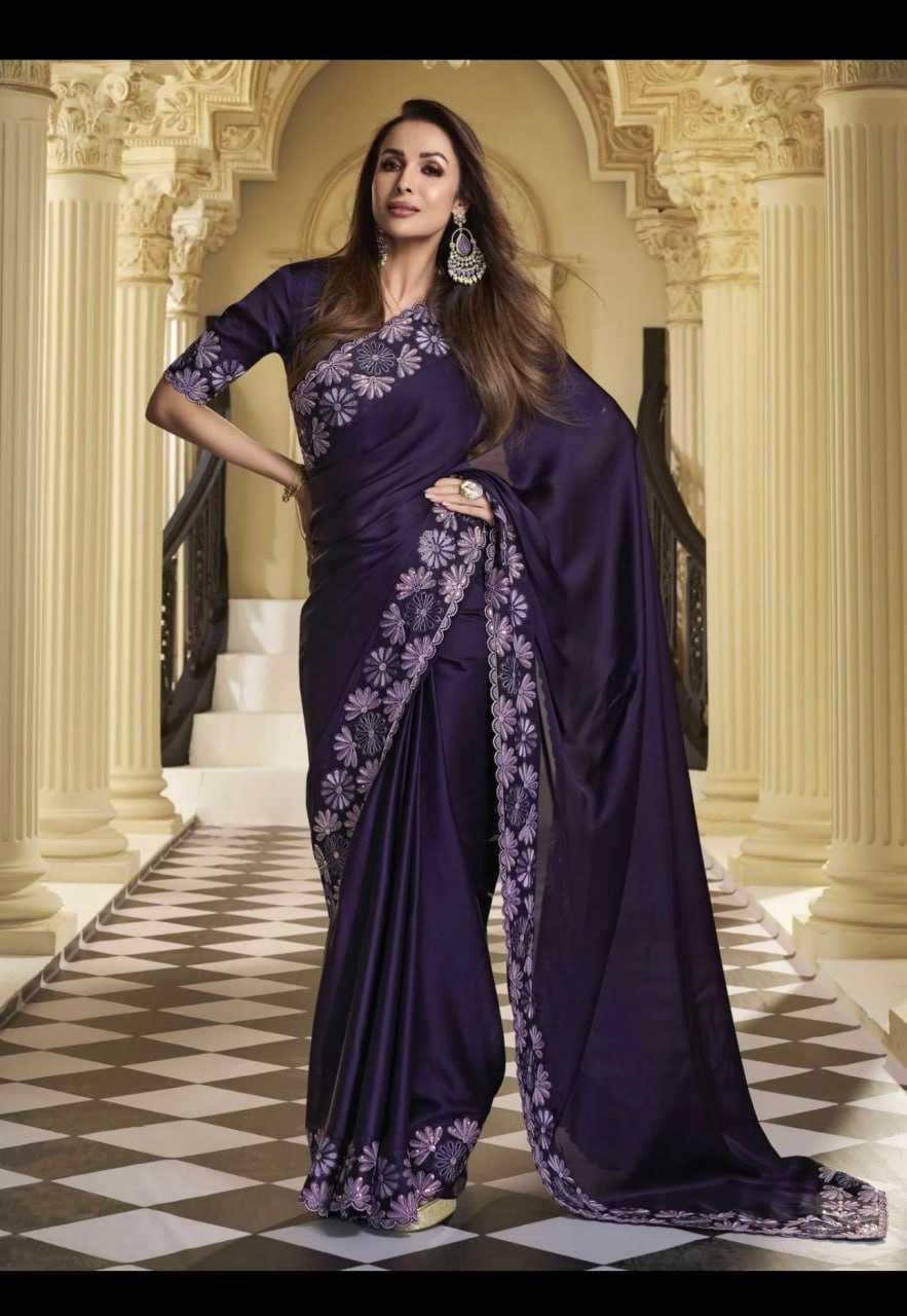 YNF BLOOMING RIN151 5379 SAREES BOLLYWOOD COLLECTIONS WHOLESALE SEQUIN EMBROIDERED LACE BORDER MALAIKA ARORA SAREES MANUFACTURER