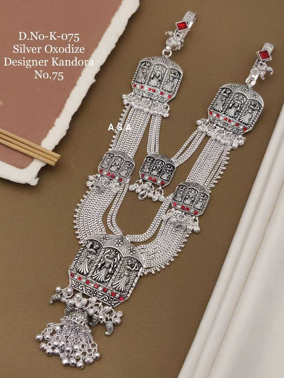 YNF BRASS RAS33 WOMENS JEWELLERY WHOLESALE SILVER KANDORA MANUFACTURER