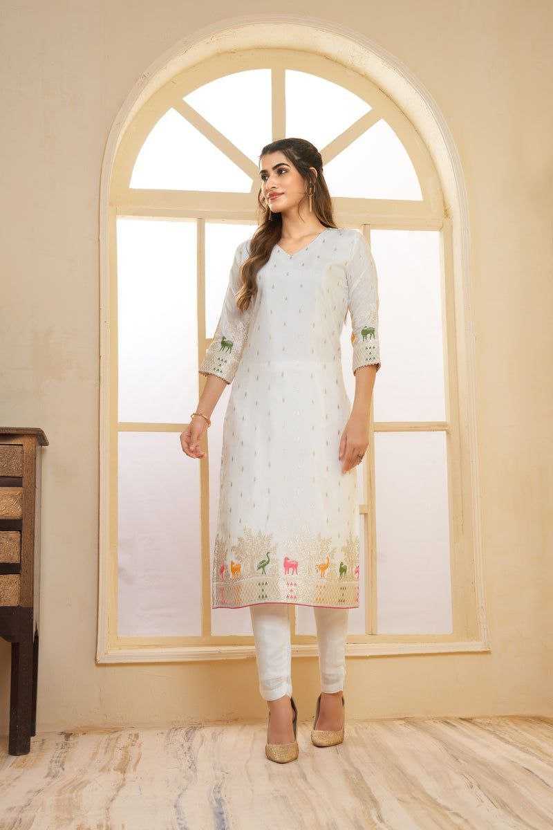 YNF CHANDERI SILK RIN127 268 SUITS & DRESSES WHOLESALE LADIES SILK PARTY WEAR ZARI WORK CHANDERI SUITS MANUFACTURER