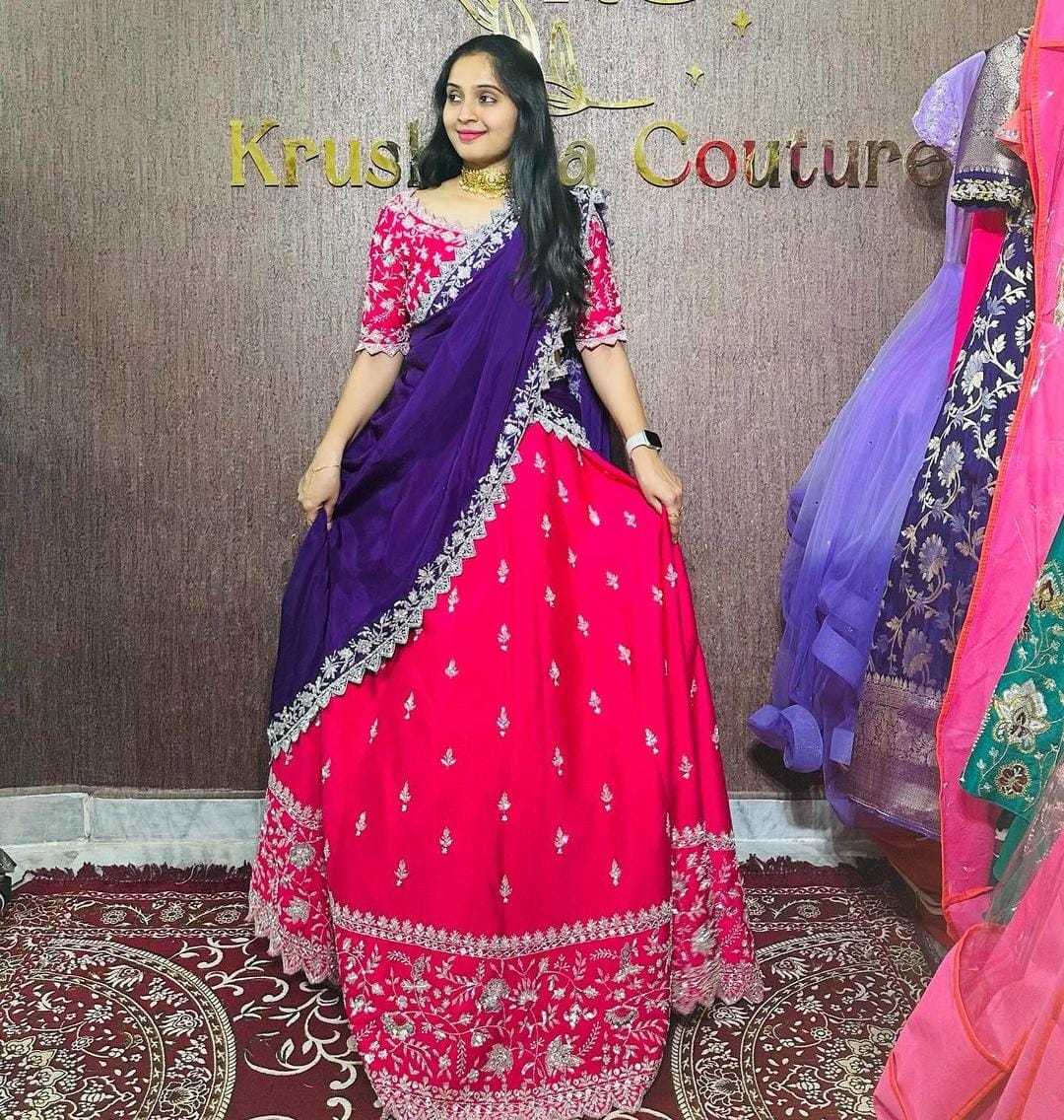 YNF CHINON SILK KESH108 5572 LEHENGAS WHOLESALE EMBROIDERED FANCY TRADITIONAL LEHENGAS MANUFACTURER