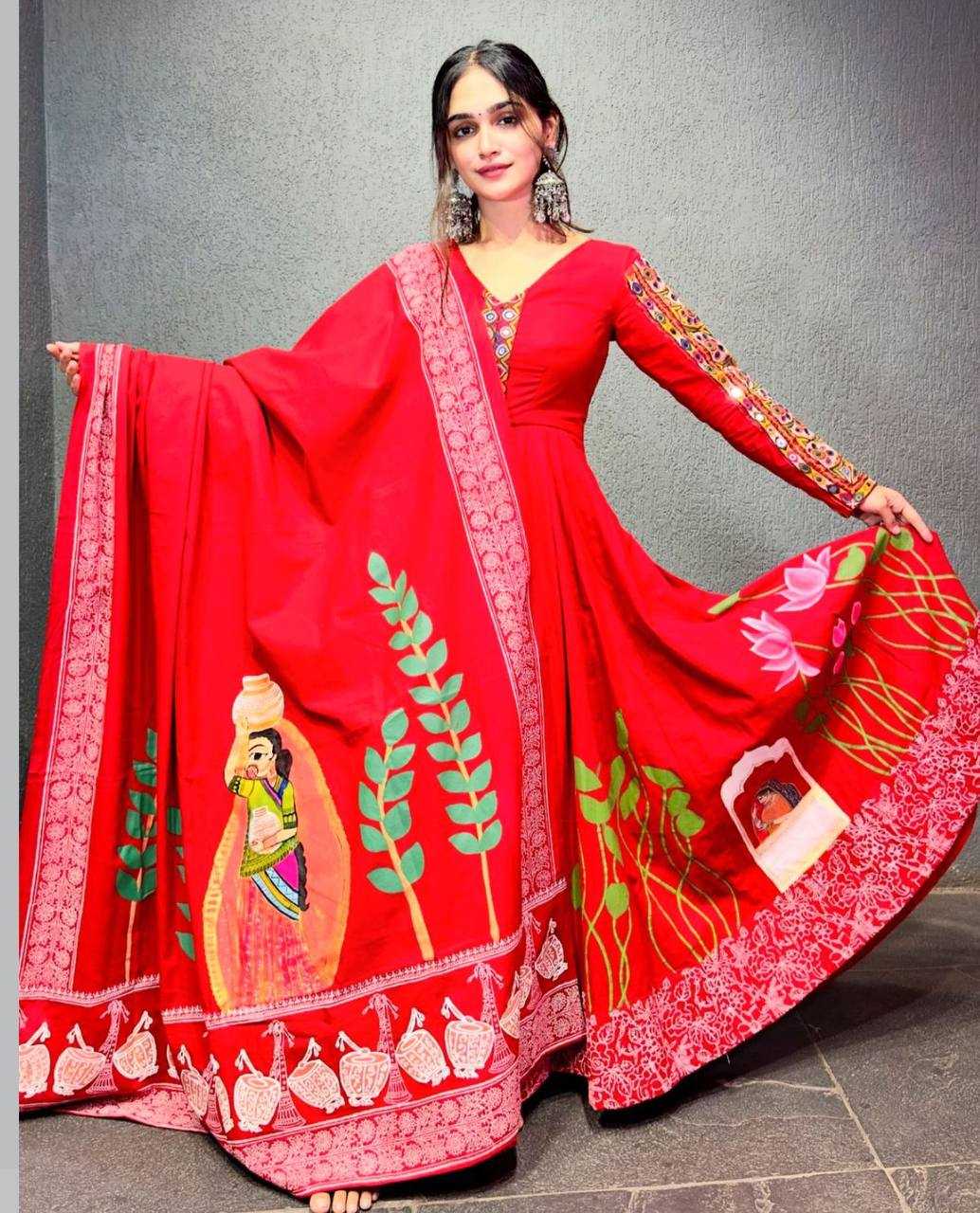 YNF COTTON KESH119 N22 GOWN WHOLESALE NAVRATRI GOWN MANUFACTURER