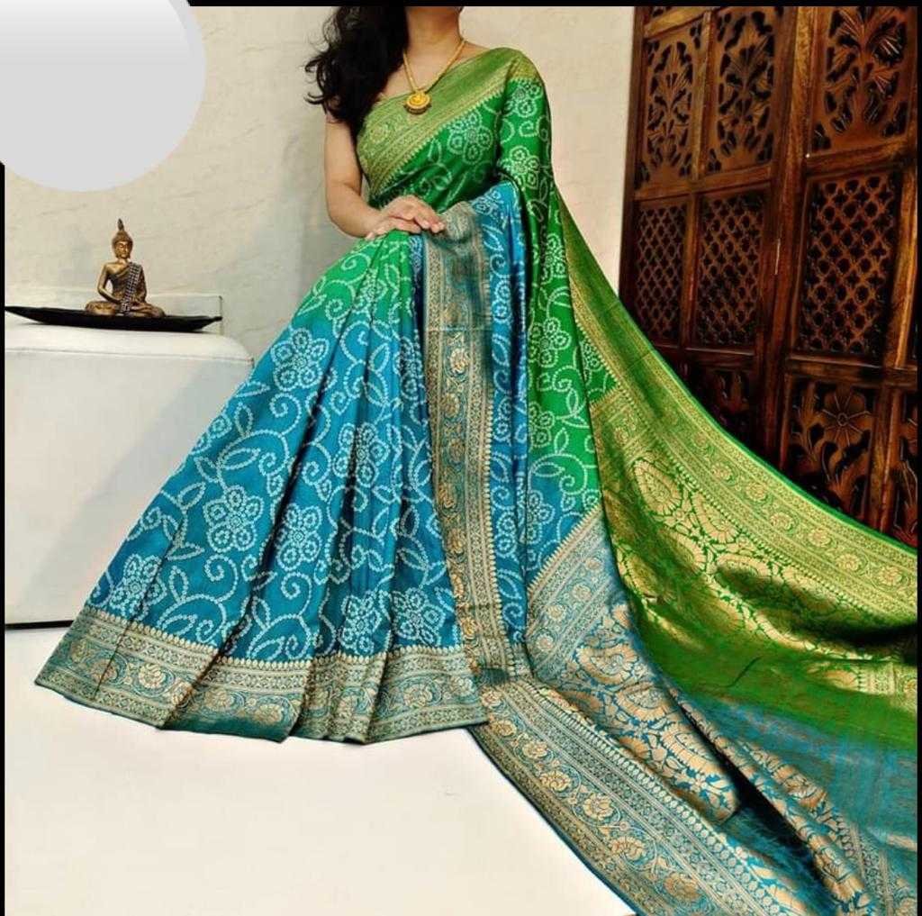 YNF DOLA SILK KESH101 ANT04 SAREES WHOLESALE PRINTED LADIES BANDHANI BANDHEJ SAREES MANUFACTURER