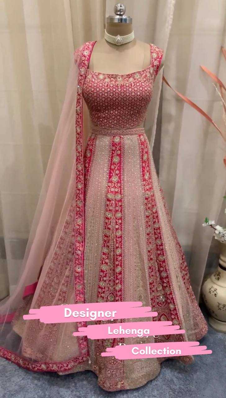 YNF FAUX GEORGETTE KESH138 1016 LEHNGAS WHOLESALE DESIGNER TRADITIONAL EMBROIDERED LEHENGAS  MANUFACTURER