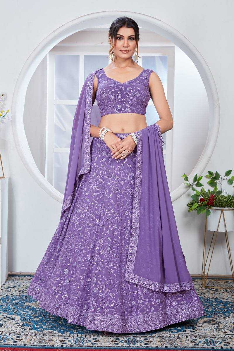 YNF FAUX GEORGETTE RIN131 2242 LEHENGAS WHOLESALE FANCY SILK EMBROIDERED LEHENGAS MANUFACTURER 