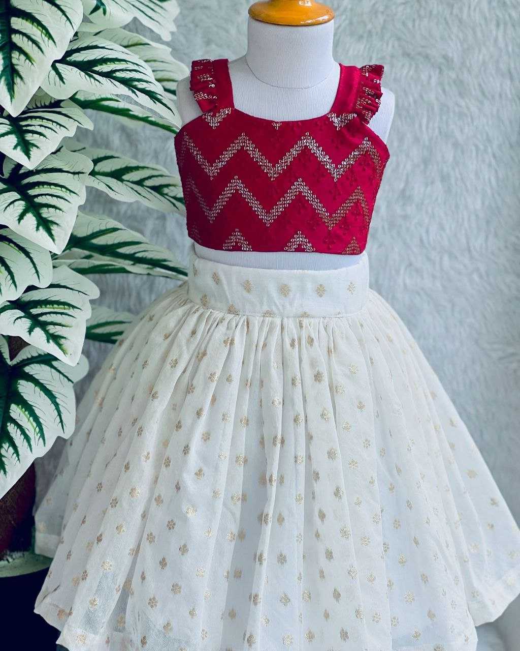 YNF GEORGETTE RIN107 BAB41 KIDS WEAR WHOLESALE KIDS LEHENGA MANUFACTURER