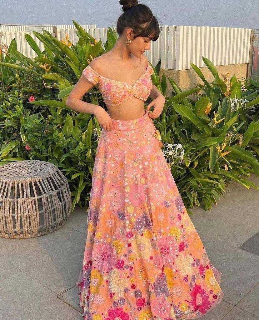 PEACH LEHENGA