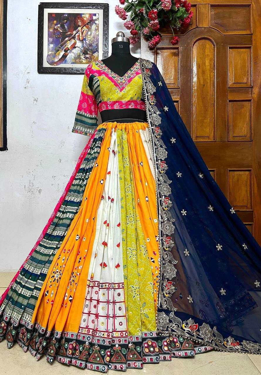 YNF MUSLIN COTTON KESH151 081 LEHENGAS WHOLESALE TRADITIONAL NAVRATRI CHANIYA CHOLI MANUFACTURER