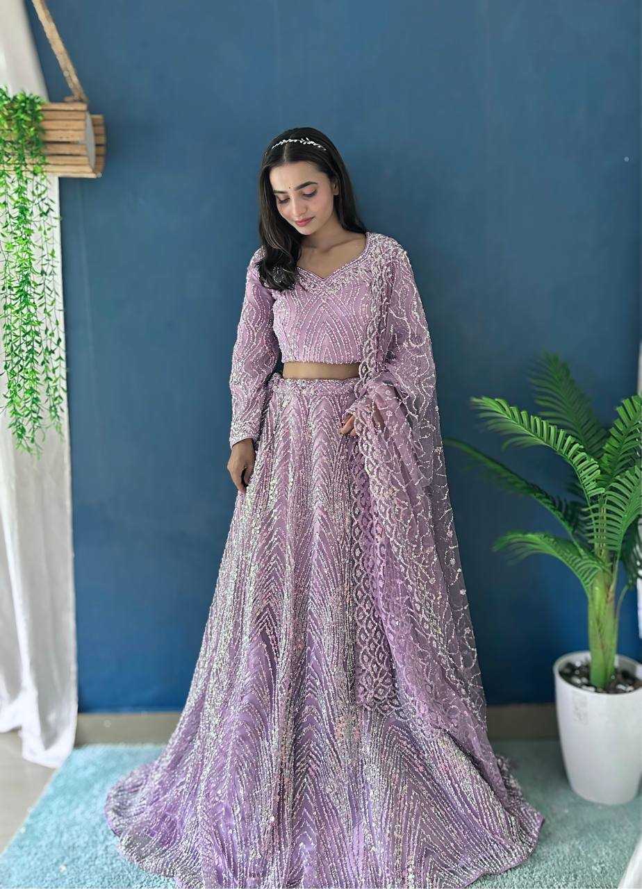 NET FANCY LEHENGA