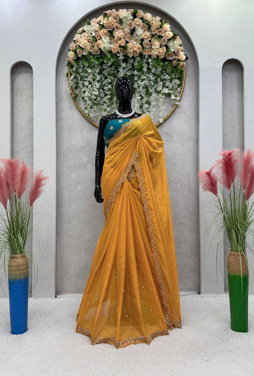 YNF TABBY SILK RIN133 455 SAREES WHOLESALE DESIGNER FANCY WORK SAREES MANUFACTURER