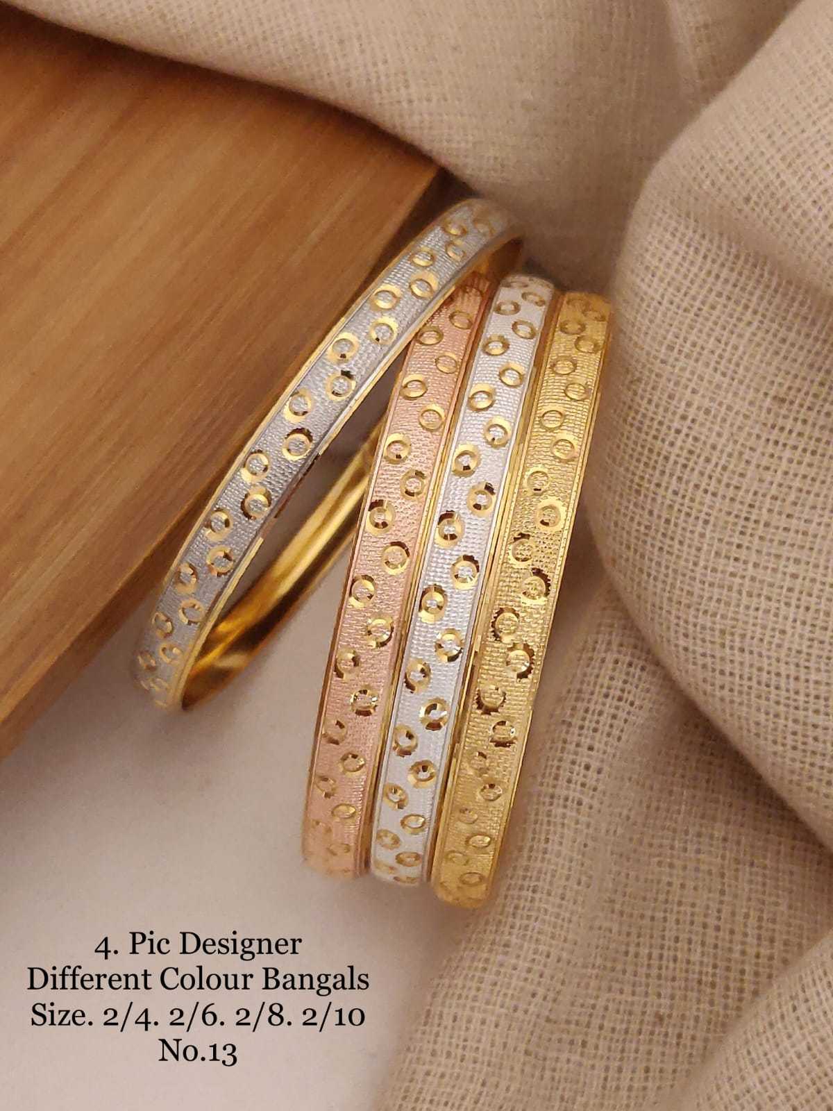 YNF BRASS 107A WOMENS JEWELLERY WHOLESALE FASHION BRASS GOLD BANGLES MANUFACTURER