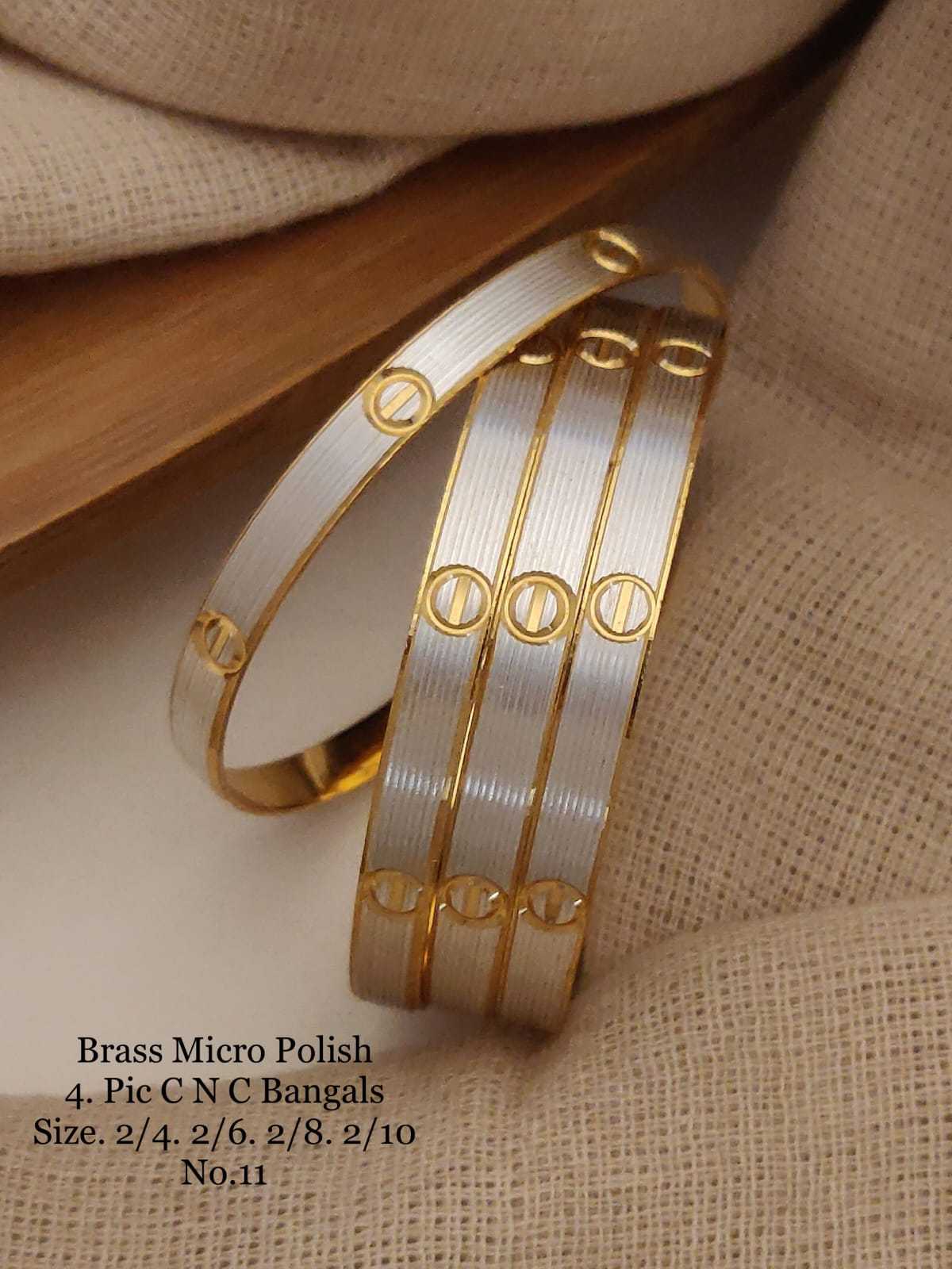 YNF BRASS 116A WOMENS JEWELLERY WHOLESALE FASHION BRASS GOLD BANGLES MANUFACTURER