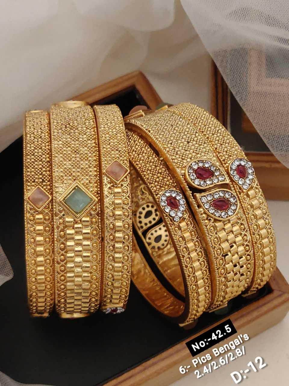 YNF BRASS 117A WOMENS JEWELLERY WHOLESALE RAJPUTI RAJWADI BANGLES MANUFACTURER