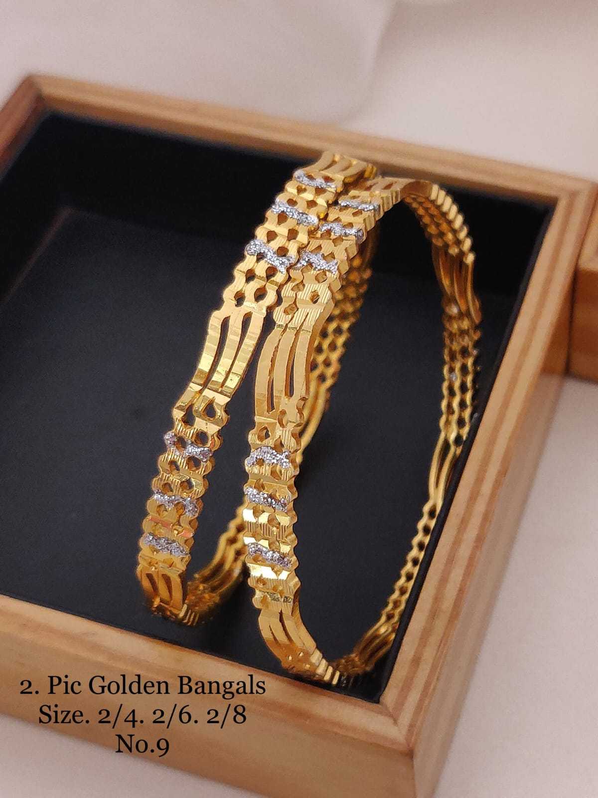 YNF BRASS 96A WOMENS JEWELLERY WHOLESALE FASHION BRASS GOLD BANGLES MANUFACTURER