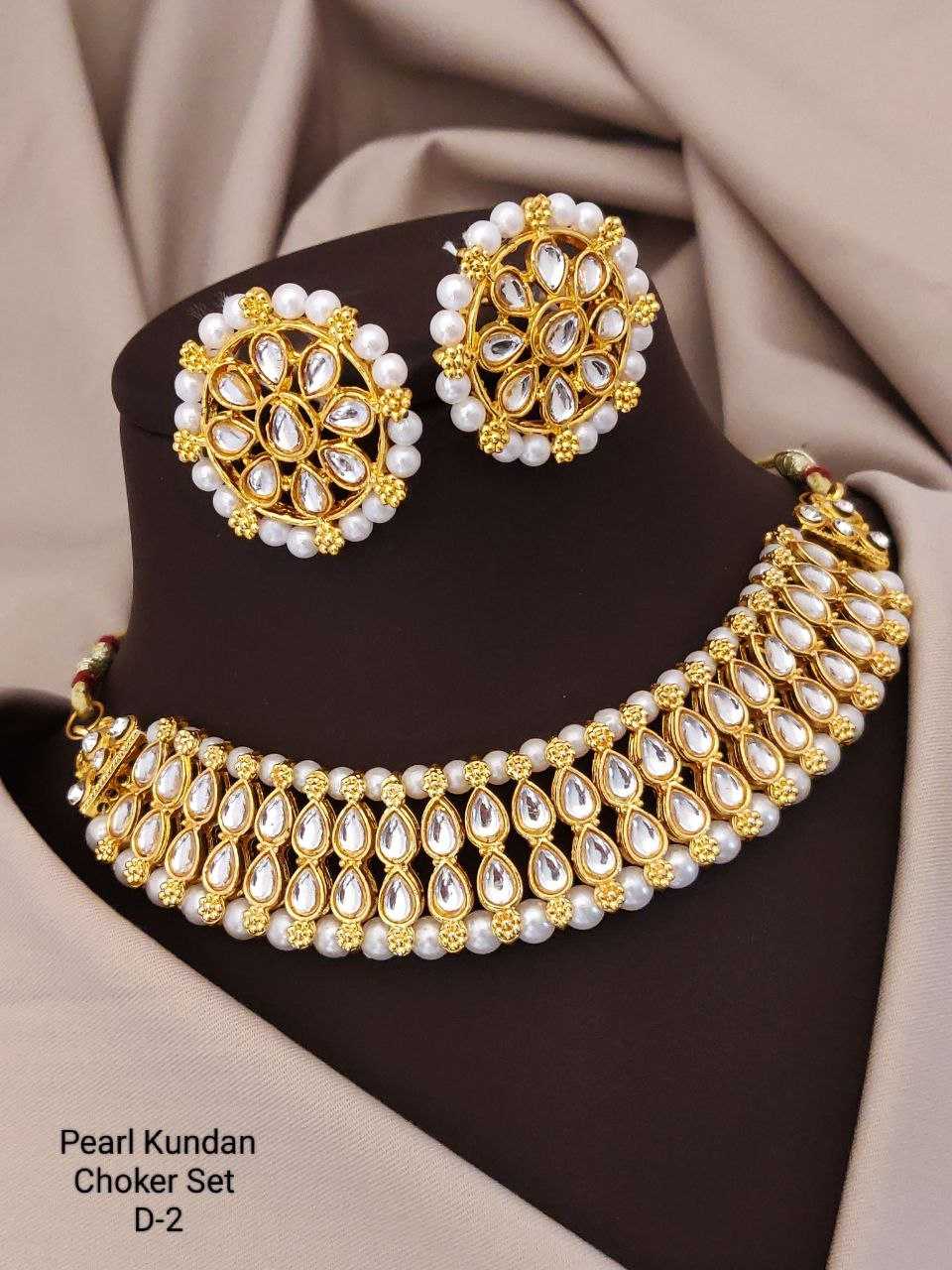 YNF BRASS KESH193 ROR59 J WOMENS JEWELLERY WHOLESALE CHOKER DIAMOND NECKLACE SET MANUFACTURER