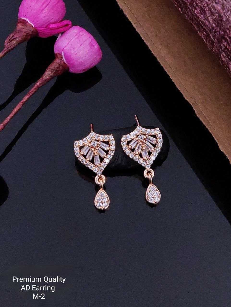 YNF BRASS KESH193 ROR83 A WOMENS JEWELLERY WHOLESALE FANCY EARRINGS AD DIAMOND EARRINGS MANUFACTURER