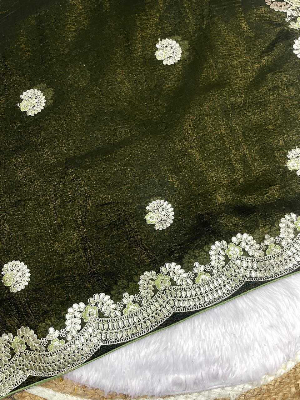 YNF CHIFFON RIN143 453 SAREES WHOLESALE CHIFFON GOTA PATTI WORK EMBROIDERED CUTWORK DIWALI COLECTIONS SAREES MANUFACTURER