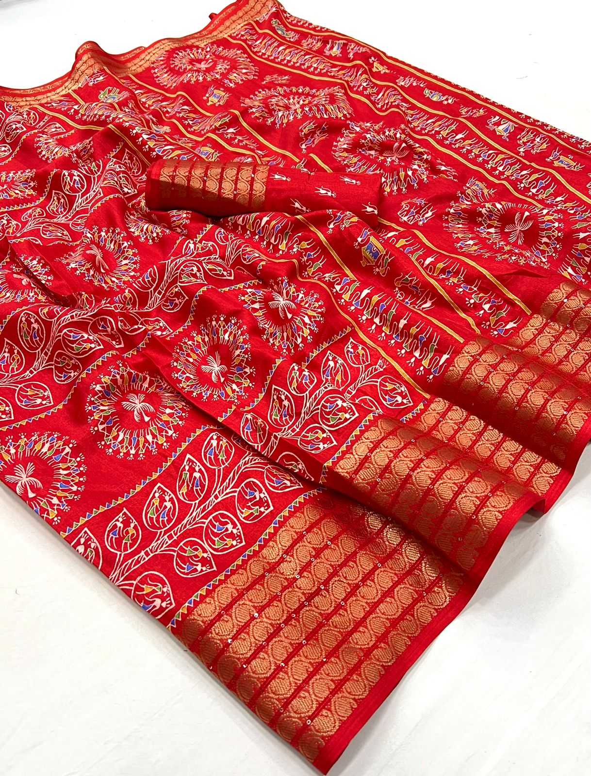 YNF DOLA SILK RIN199 GANGORE SILK SAREES WHOLESALE DOLA SILK PRINTED SILK SAREES MANUFACTURER