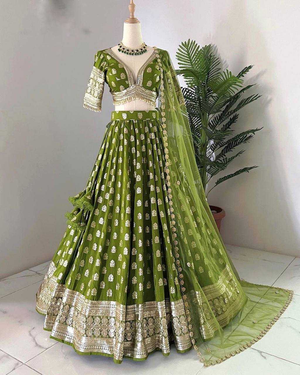 YNF FAUX GEORGETE KESH125 3070 LEHENGAS WHOLESALE FANCY EMBROIDERED LEHENGAS MANUFACTURER