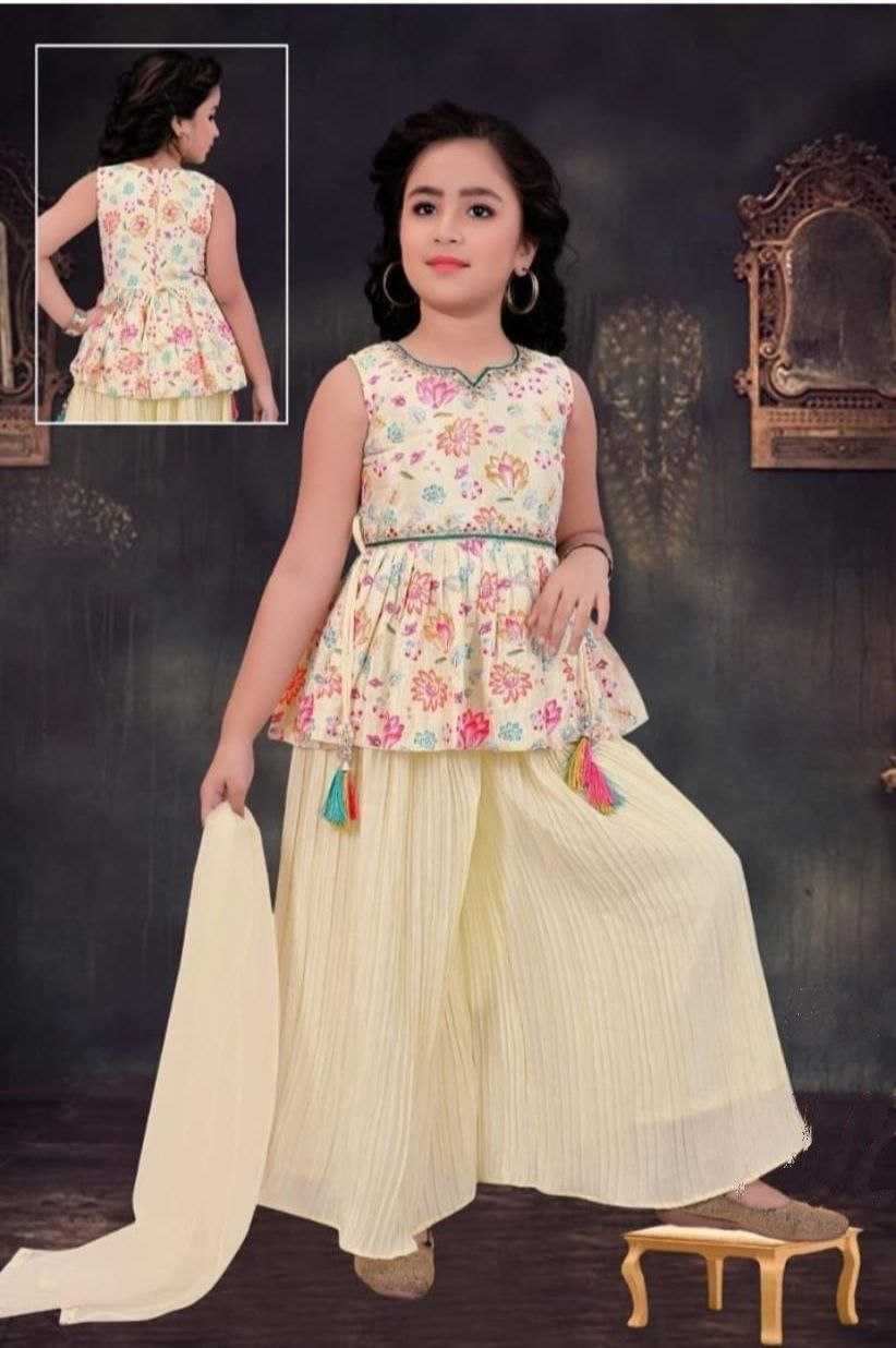 YNF FAUX GEORGETTE KESH168 MNT29 KIDS WEAR WHOLESALE KIDS SHARARA KIDS TRADITIONAL OUTFITS KIDS FESTIVE WEAR KIDS WEDDING OUTFITS KIDS DIWALI CLOTHES MANUFACTURER