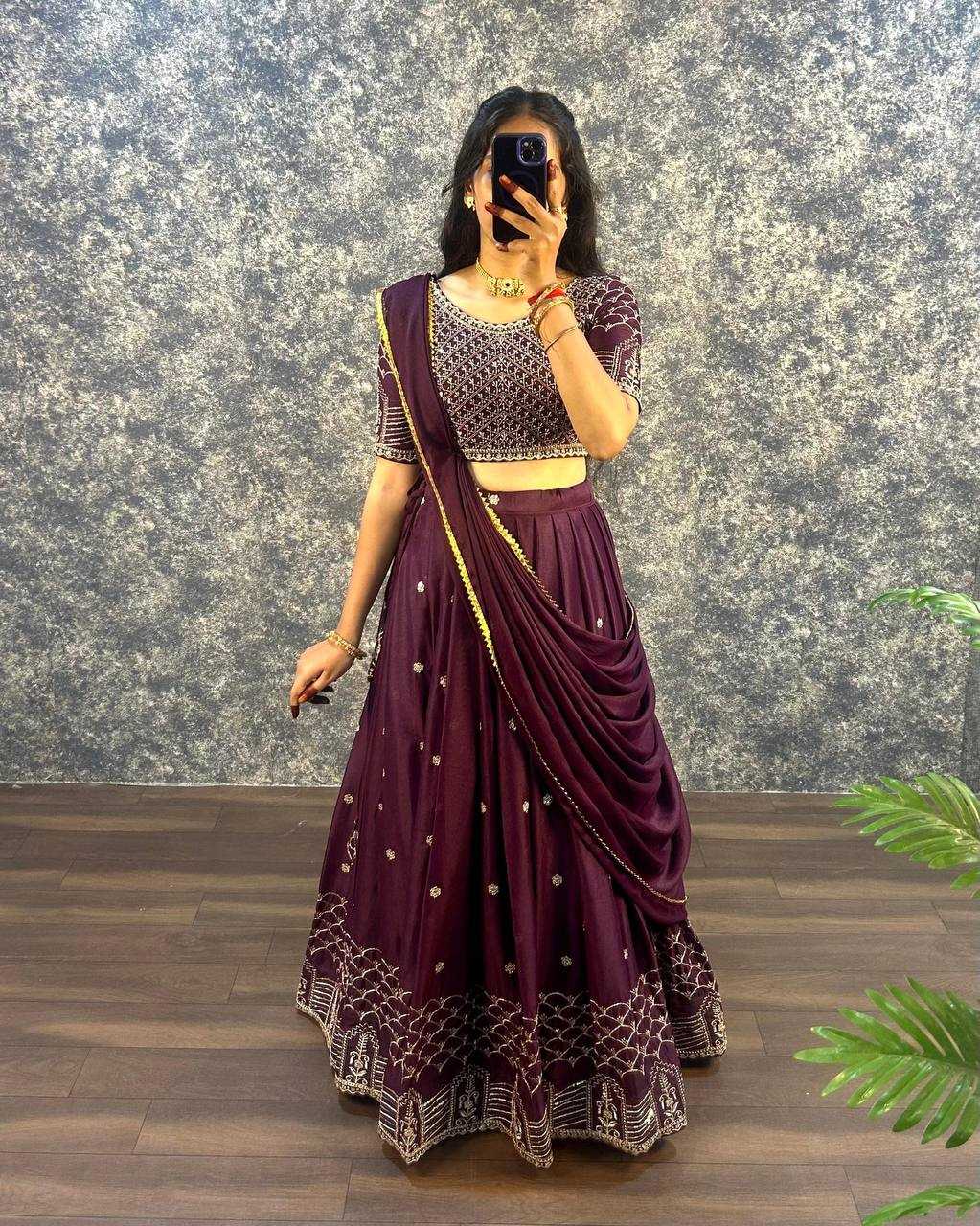 YNF FAUX GEORGETTE RIN102 RCBA13 LEHENGAS WHOLESALE  FANCY TRADITIONAL EMBROIDERED LEHENGAS MANUFACTURER