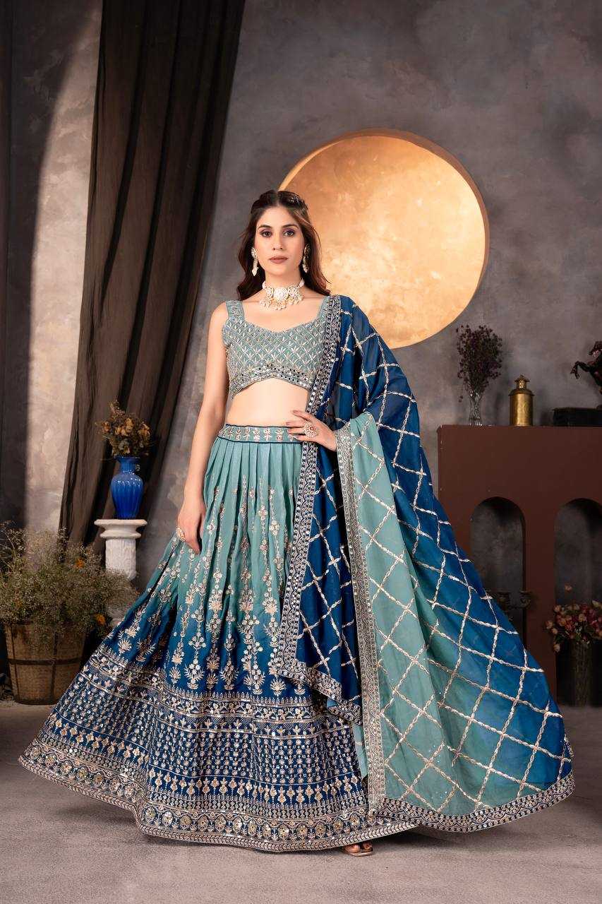 YNF FAUX GEORGETTE RIN114 9234 LEHENGAS WHOLESALE TRADITONAL WEDDING EMBROIDERED LEHENGAS MANUFACTURER