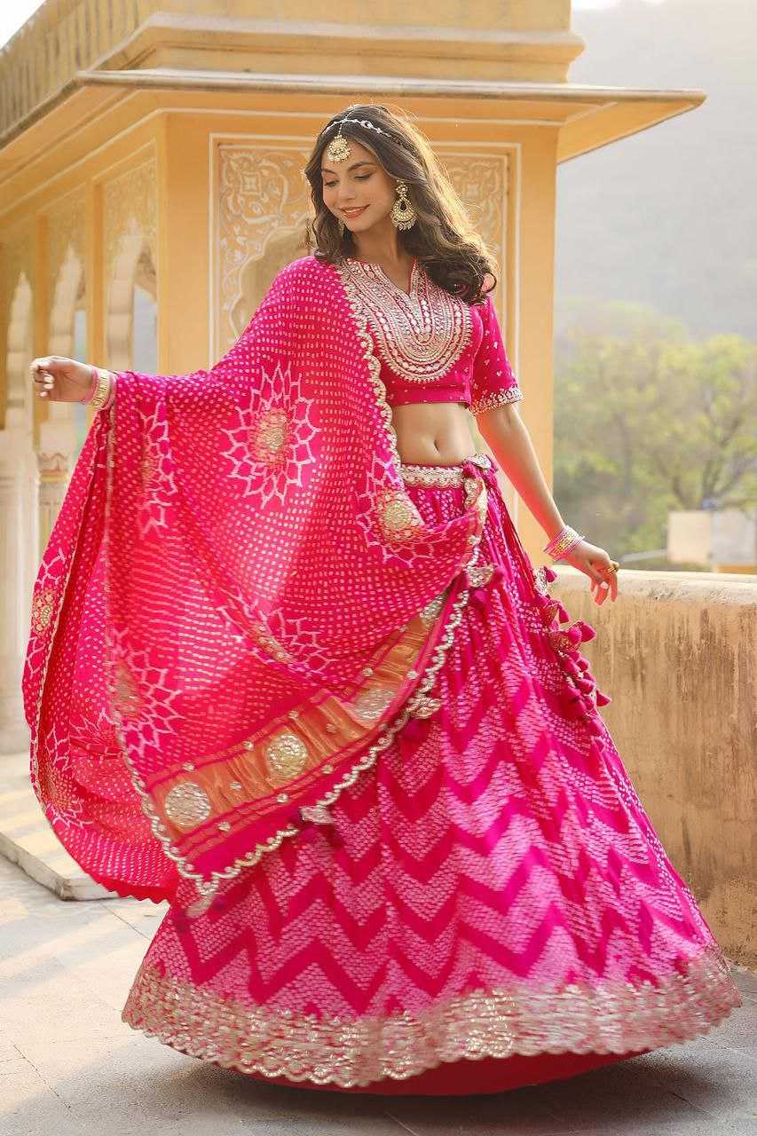 YNF PURE MASLIN SILK KESH176 111 LEHENGAS WHOLESALE SILK PRINTED EMBROIDERED LEHENGA WITH DUPATTA LEHENGA WITH BLOUSE PINK LEHENGAS MANUFACTURER