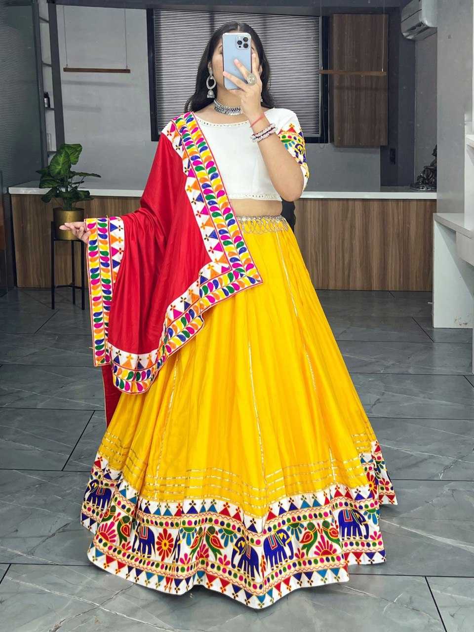 YNF REYON COTTON RIN119 8022 LEHENGAS WHOLESALE TRADITIONAL NAVRATRI CHANIYA CHOLI LEHENGAS MANUFACTURER